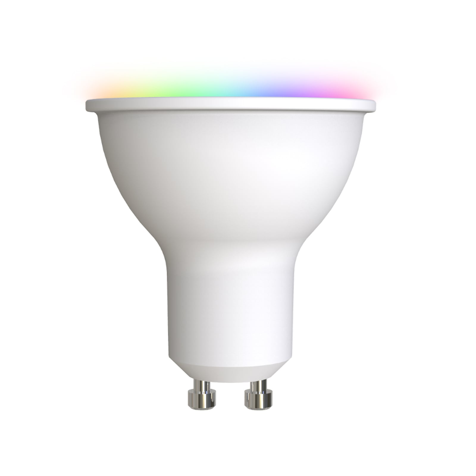 Smart LED-pære GU10 4,7W RGBW CCT dimbar Zigbee Philips Hue - LUUMR forfra