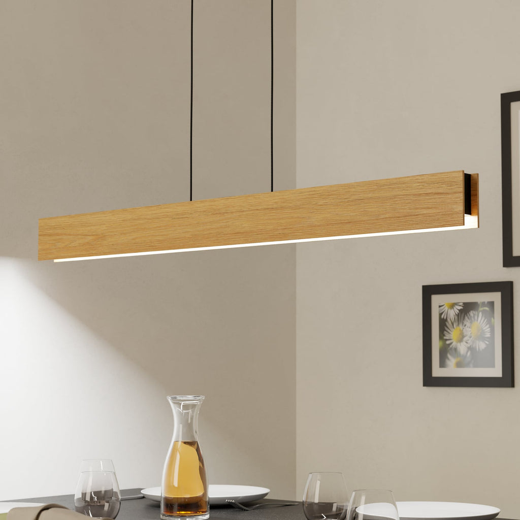Smart LED pendellampe Anchorena-Z tre 123 cm RGB CCT dimbar forside