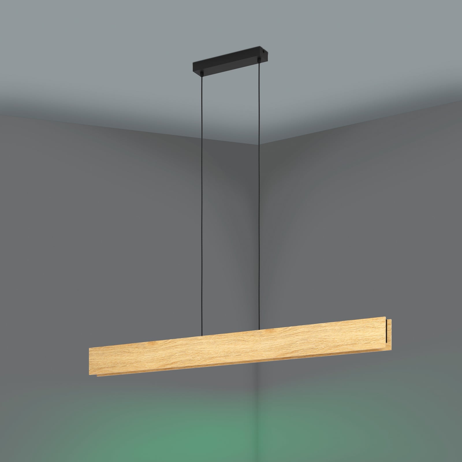 Smart LED pendellampe Anchorena-Z tre 123 cm RGB CCT dimbar montert i rom