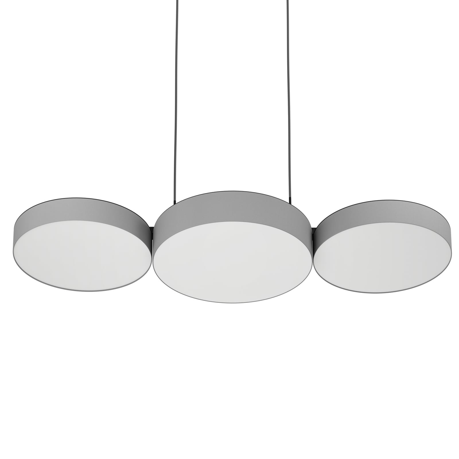 Smart LED pendellampe Barbano-Z grå tekstil oppheng
