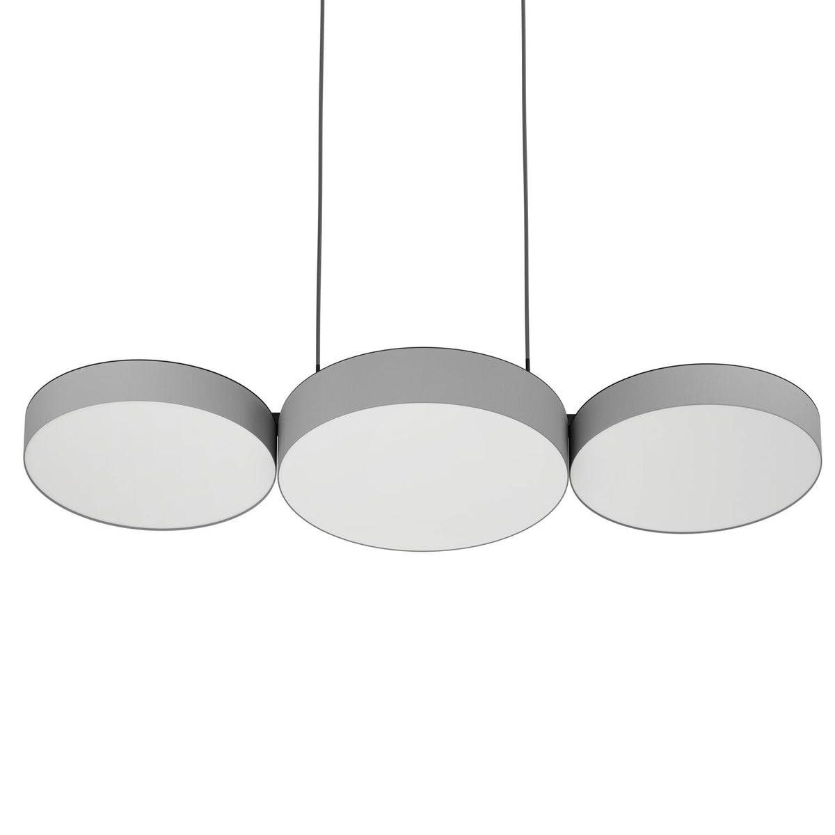 Smart LED pendellampe Barbano-Z grå tekstil oppheng
