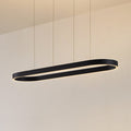 Smart LED pendellampe Melinay dimbar CCT svart 110 cm forfra