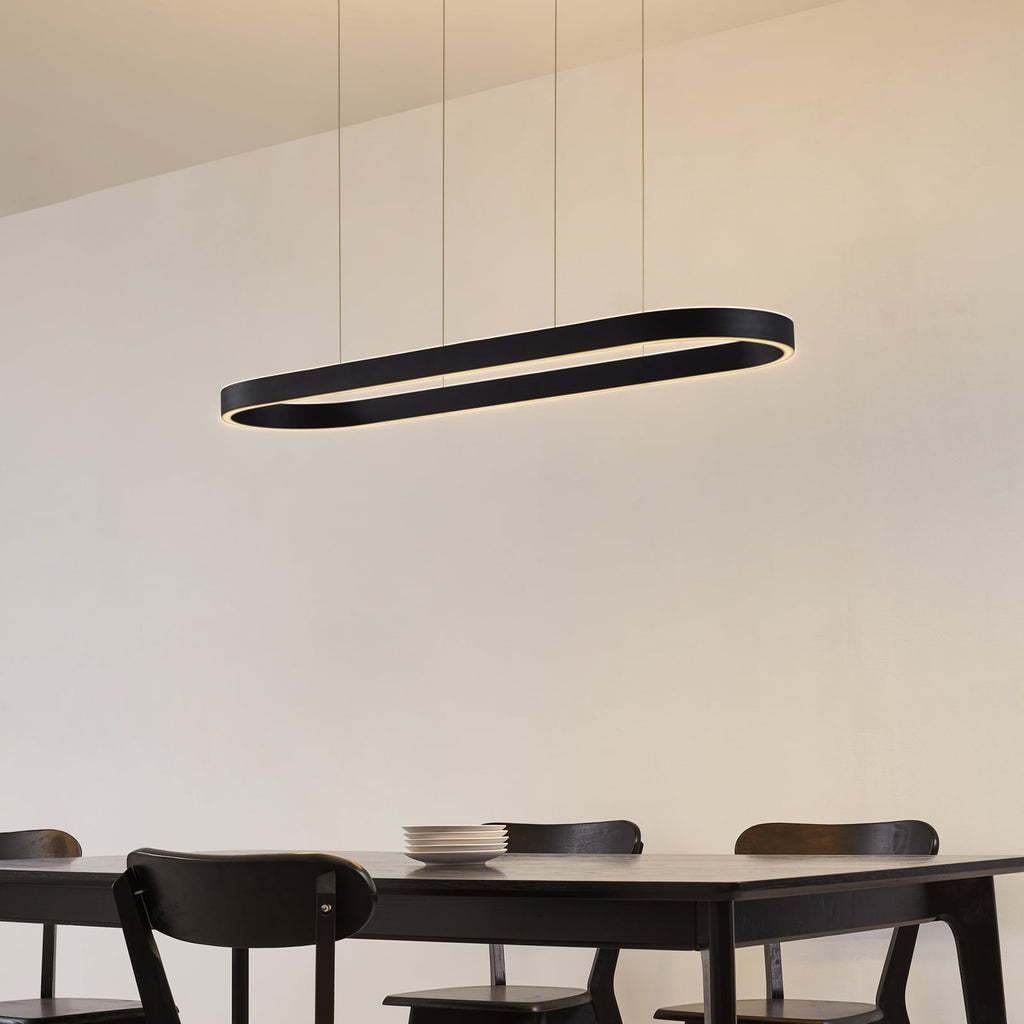 Smart LED pendellampe Melinay dimbar CCT svart 110 cm bakside