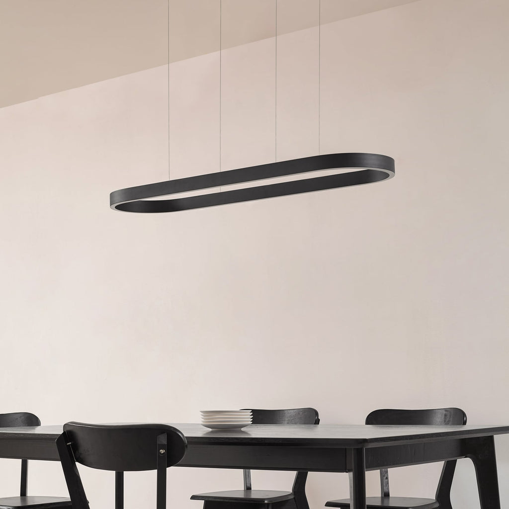 Smart LED pendellampe Melinay dimbar CCT svart 110 cm detalj