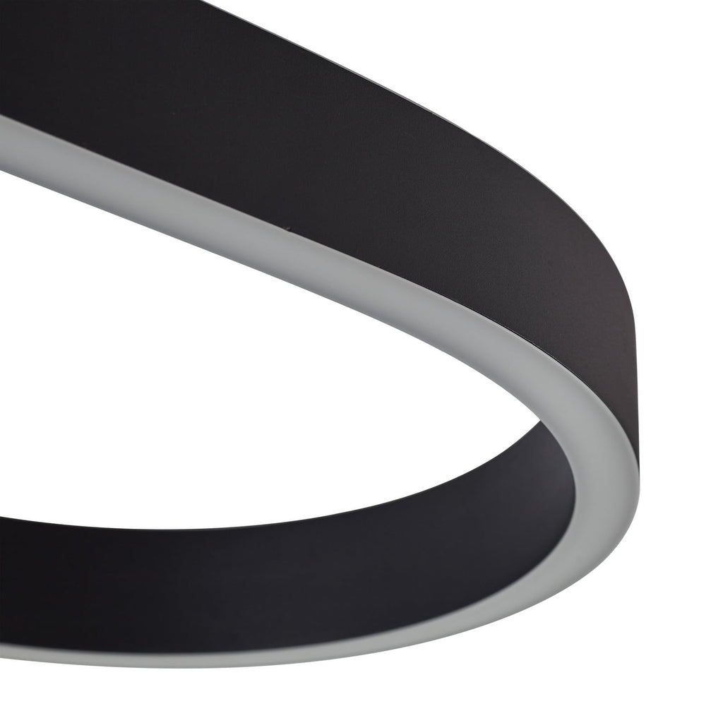 Smart LED pendellampe Melinay dimbar CCT svart 110 cm med fjernkontroll