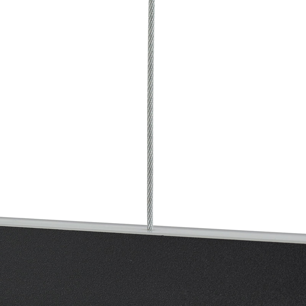 Smart LED pendellampe Mylosh dimbar CCT svart 110 cm applikasjonsstyring