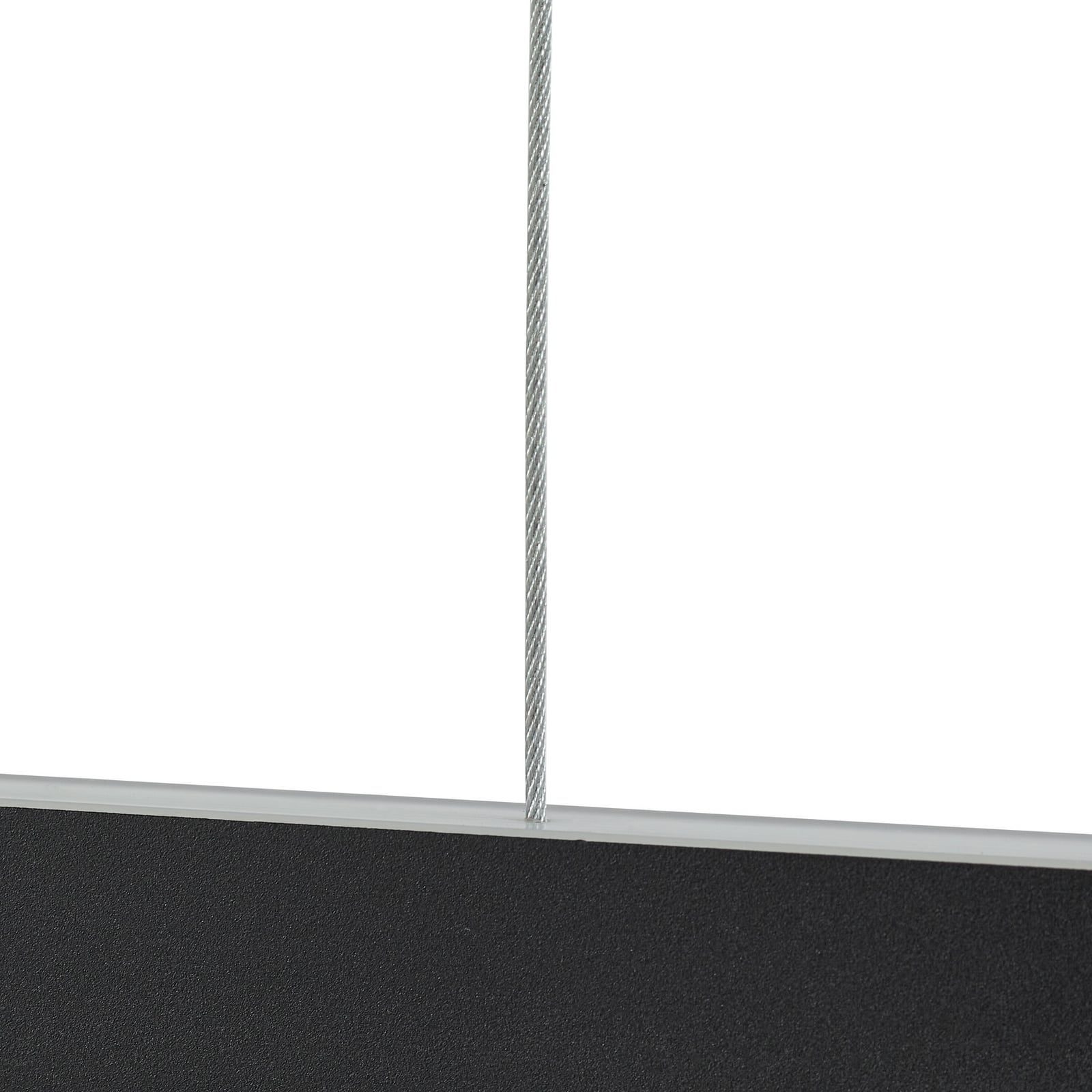 Smart LED pendellampe Mylosh dimbar CCT svart 110 cm applikasjonsstyring