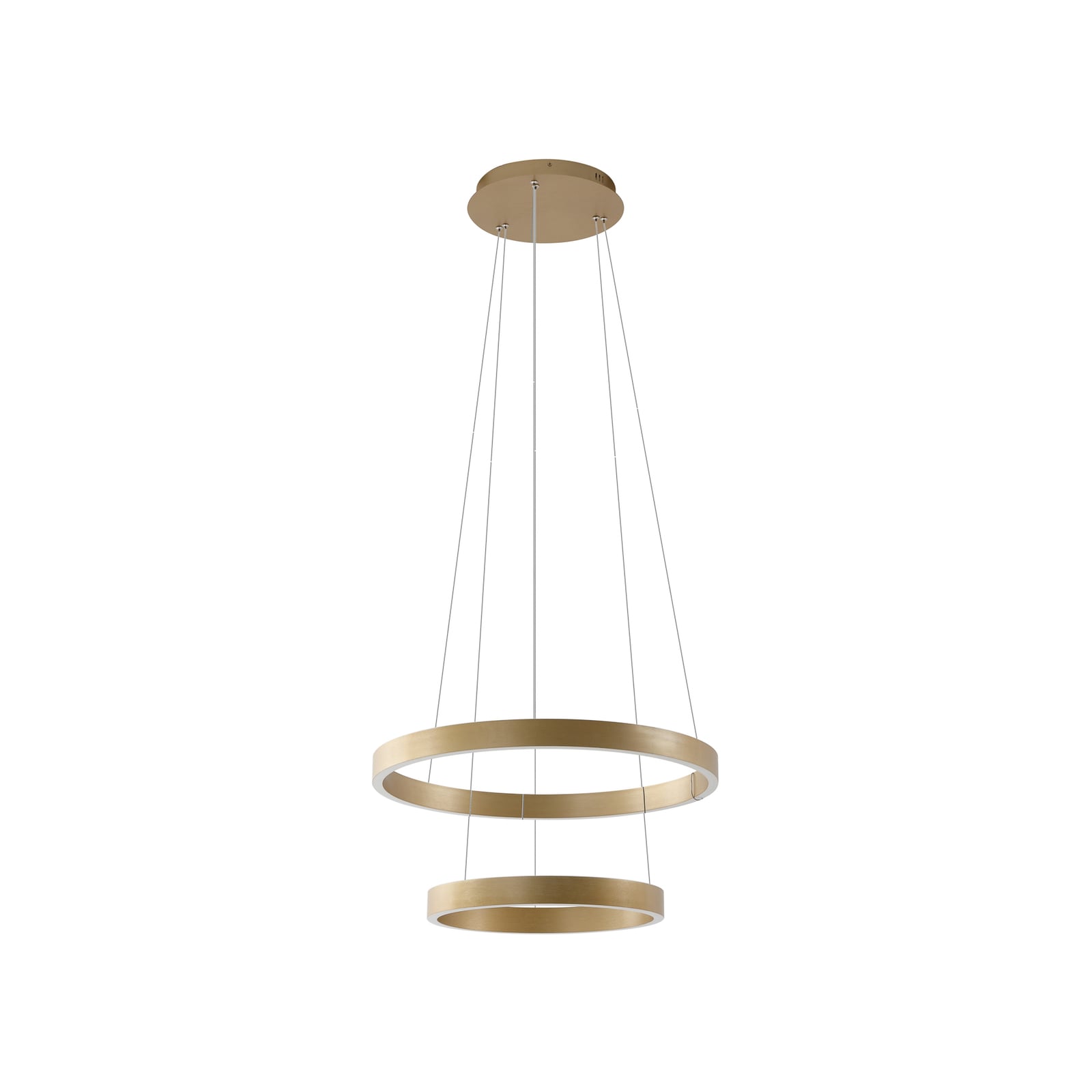 Smart LED-pendellampe Yonam 2-lys gull CCT dimbar detalj