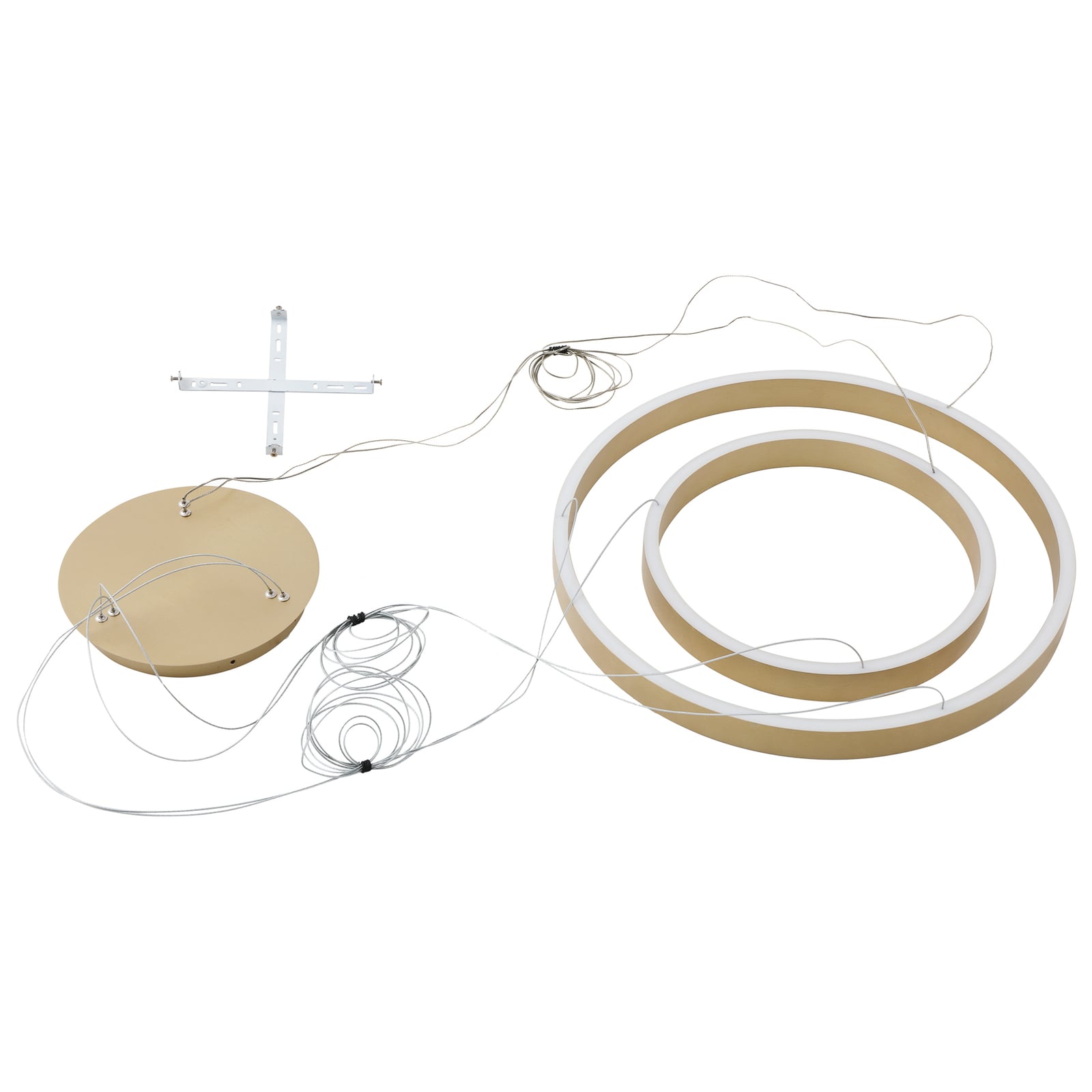 Smart LED-pendellampe Yonam 2-lys gull CCT dimbar med app-styring