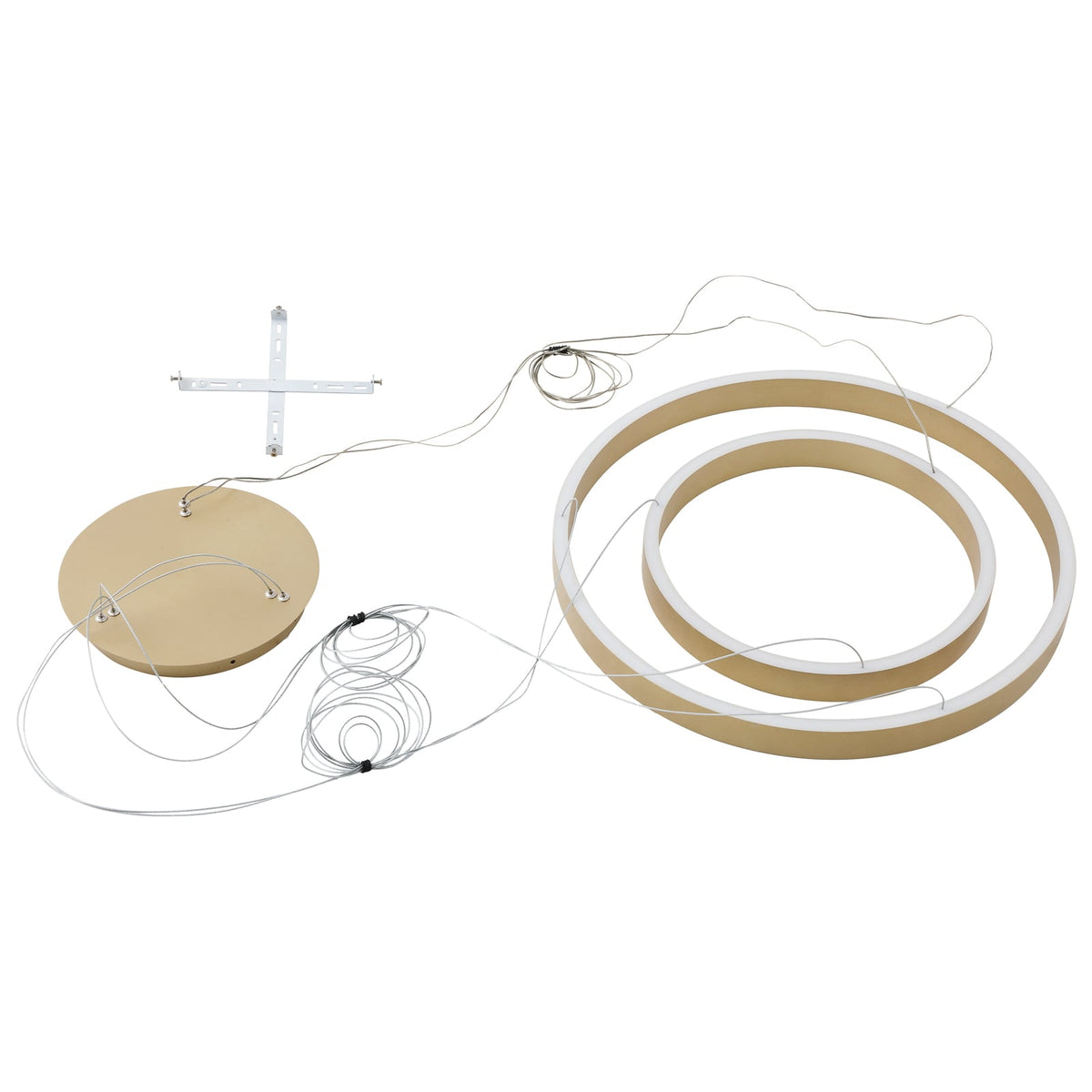 Smart LED-pendellampe Yonam 2-lys gull CCT dimbar med app-styring