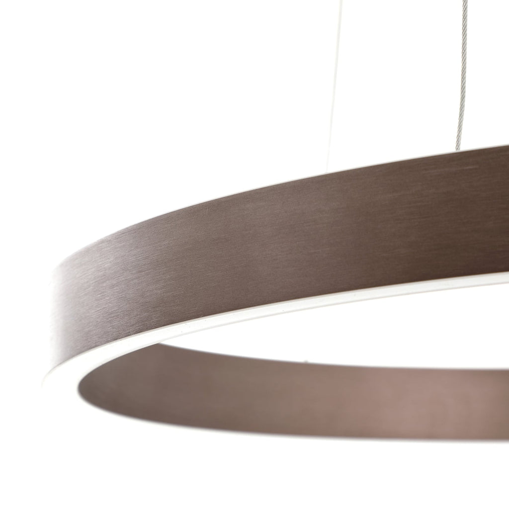 Smart LED pendellampe Yonam aluminium Ø60 cm med fjernkontroll