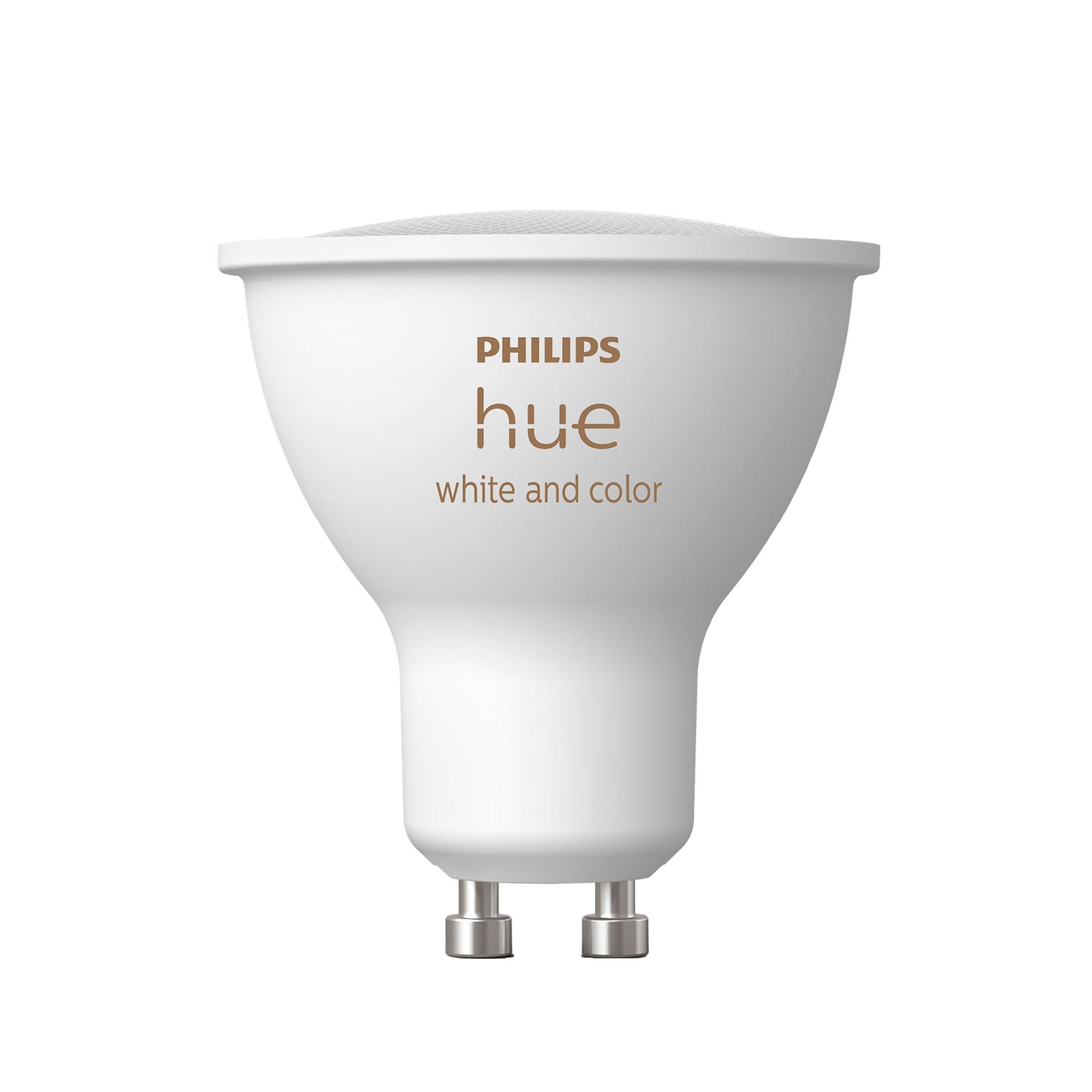 Smart LED-reflektor GU10 4,2W RGBW dimbar Bluetooth Zigbee - Philips Hue forfra