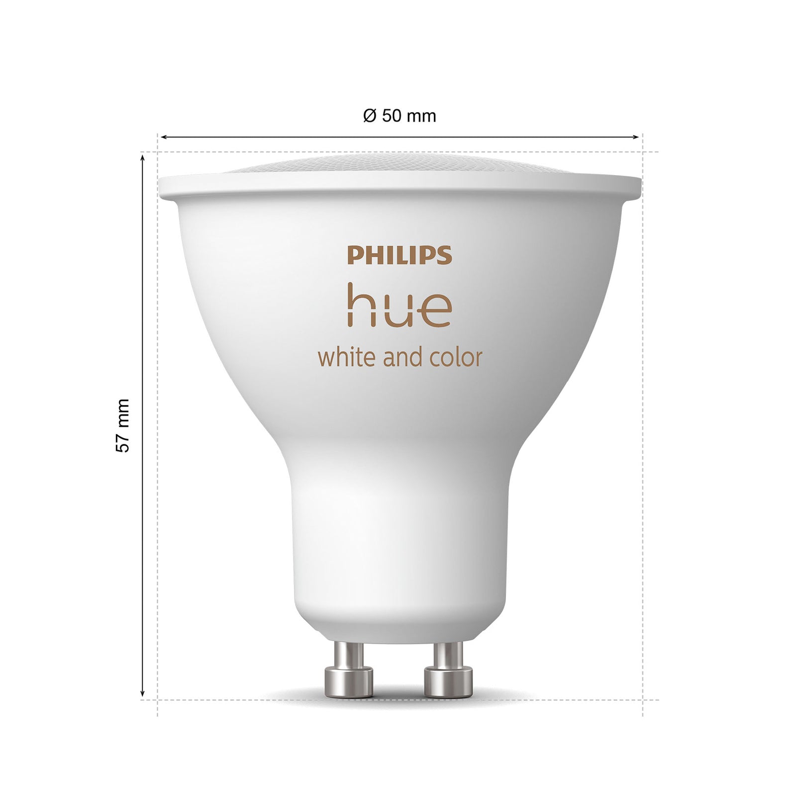 Smart LED-reflektor GU10 4,2W RGBW dimbar Bluetooth Zigbee - Philips Hue bakside