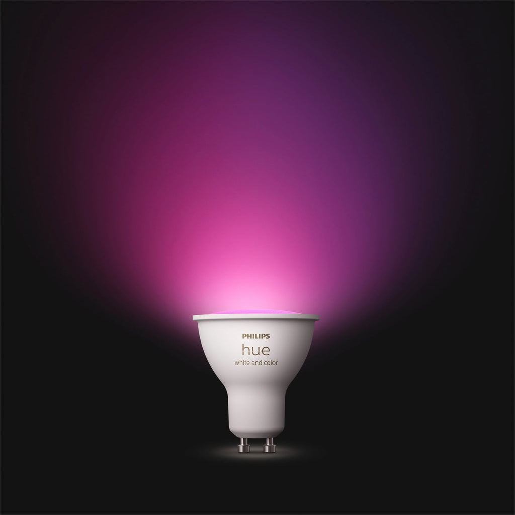 Detalj av Smart LED-reflektor GU10 4,2W RGBW dimbar Bluetooth Zigbee - Philips Hue