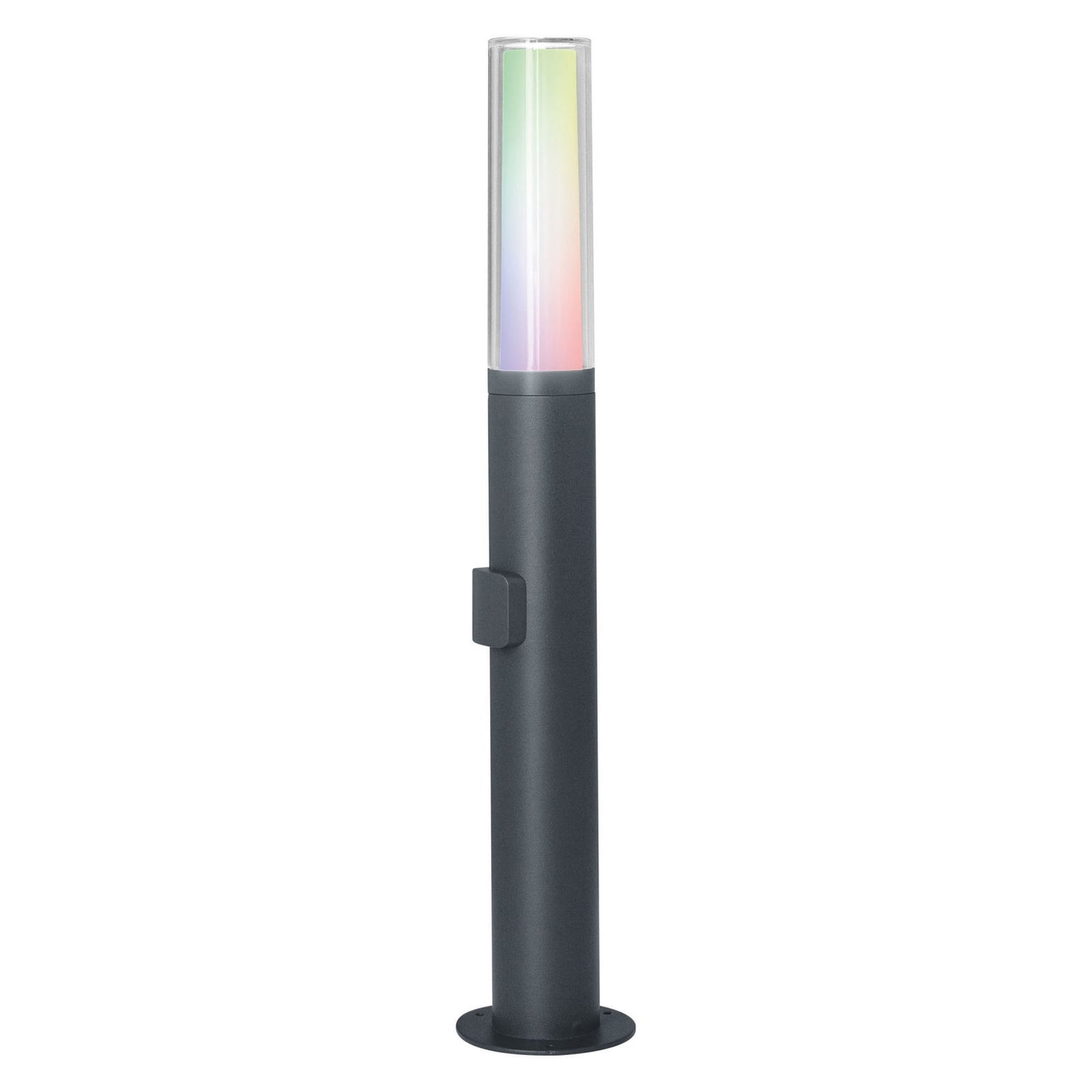 Smart LED sti-lampe Flare RGBW WiFi dimbar IP44 detalj av lampehode