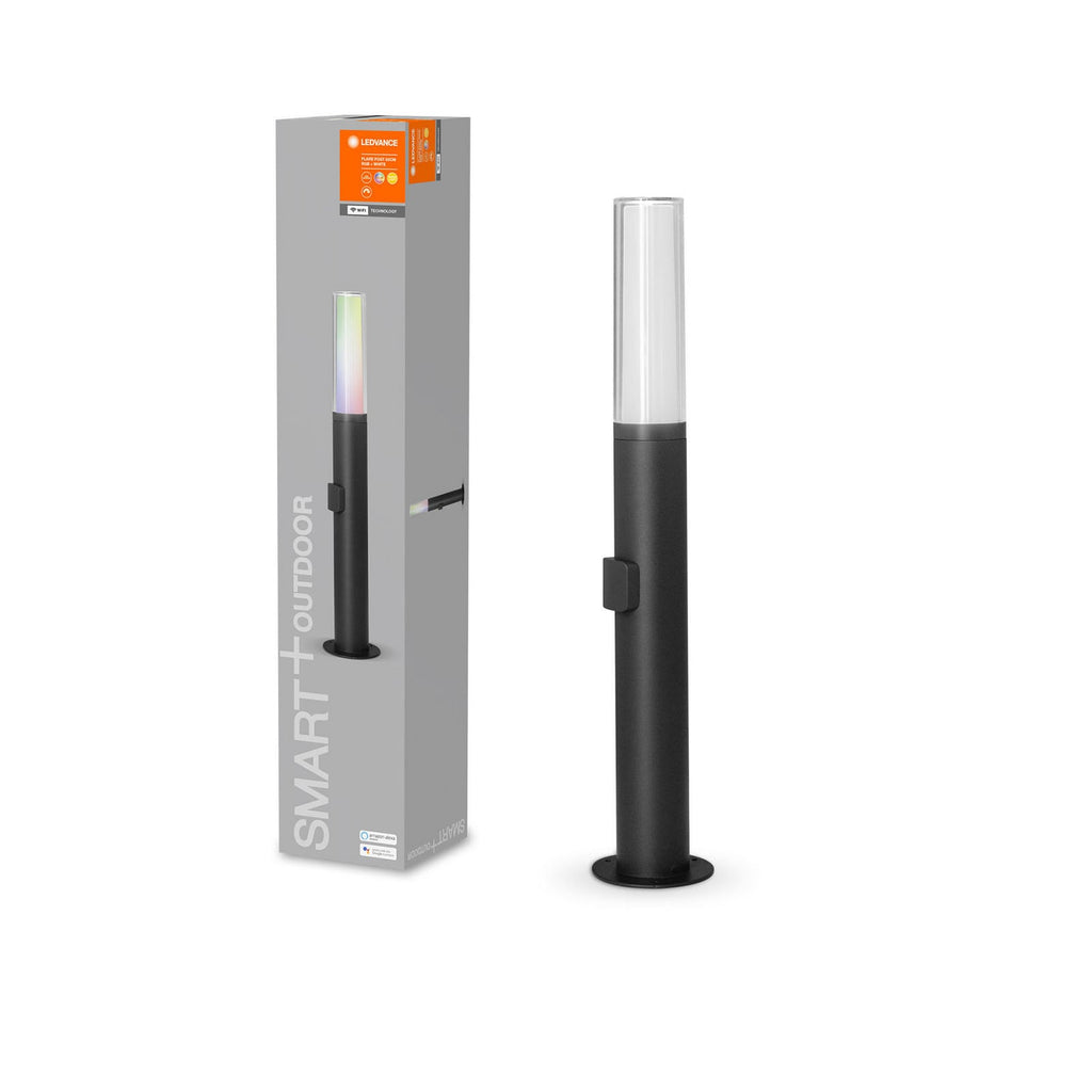 Smart LED sti-lampe Flare RGBW WiFi dimbar IP44 belysning i mørket