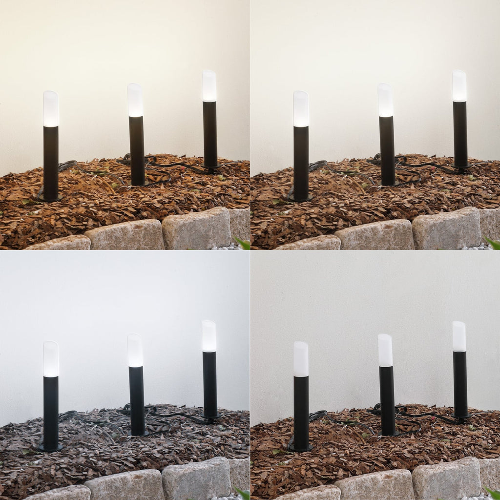 Smart LED-stolpelampe Elvor CCT RGB 3-pk IP44 detalj