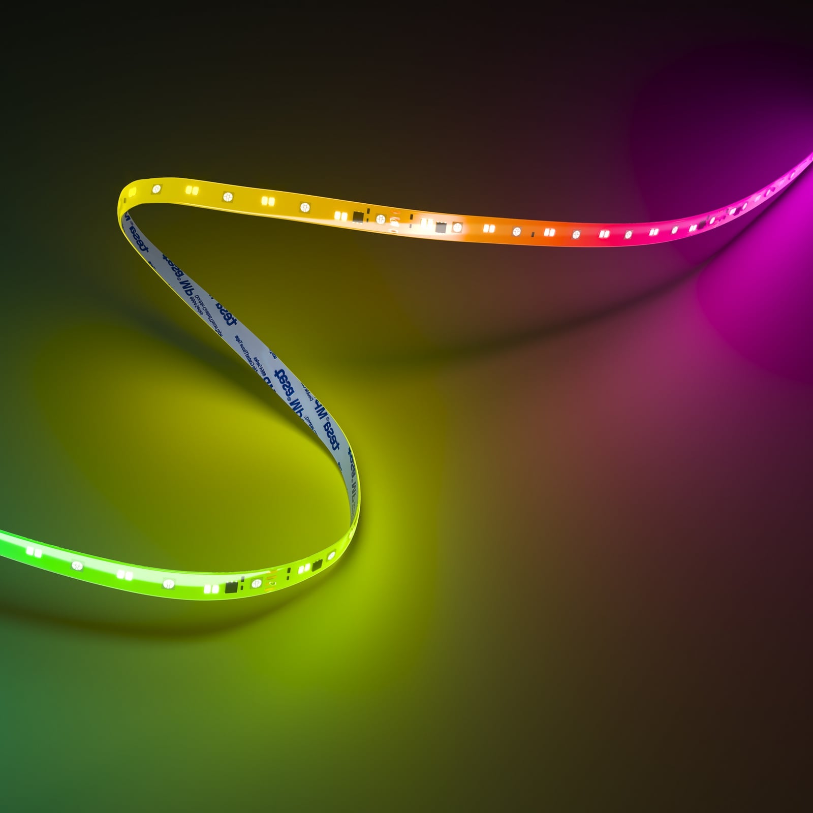 Smart LED-stripe 20 m RGB CCT med fjernkontroll 24W Calex detalj
