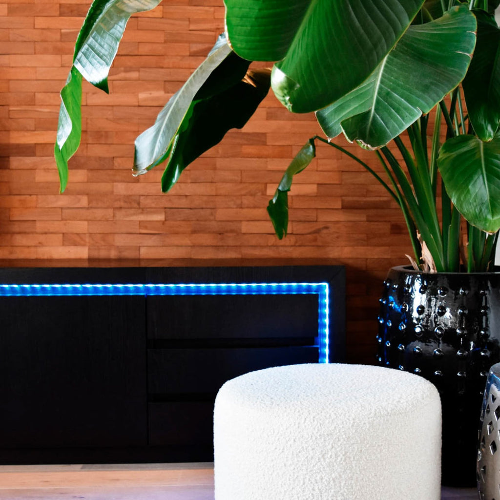 Smart LED-stripe RGBW dimbar 2m med fjernkontroll WiFi - Calex forfra