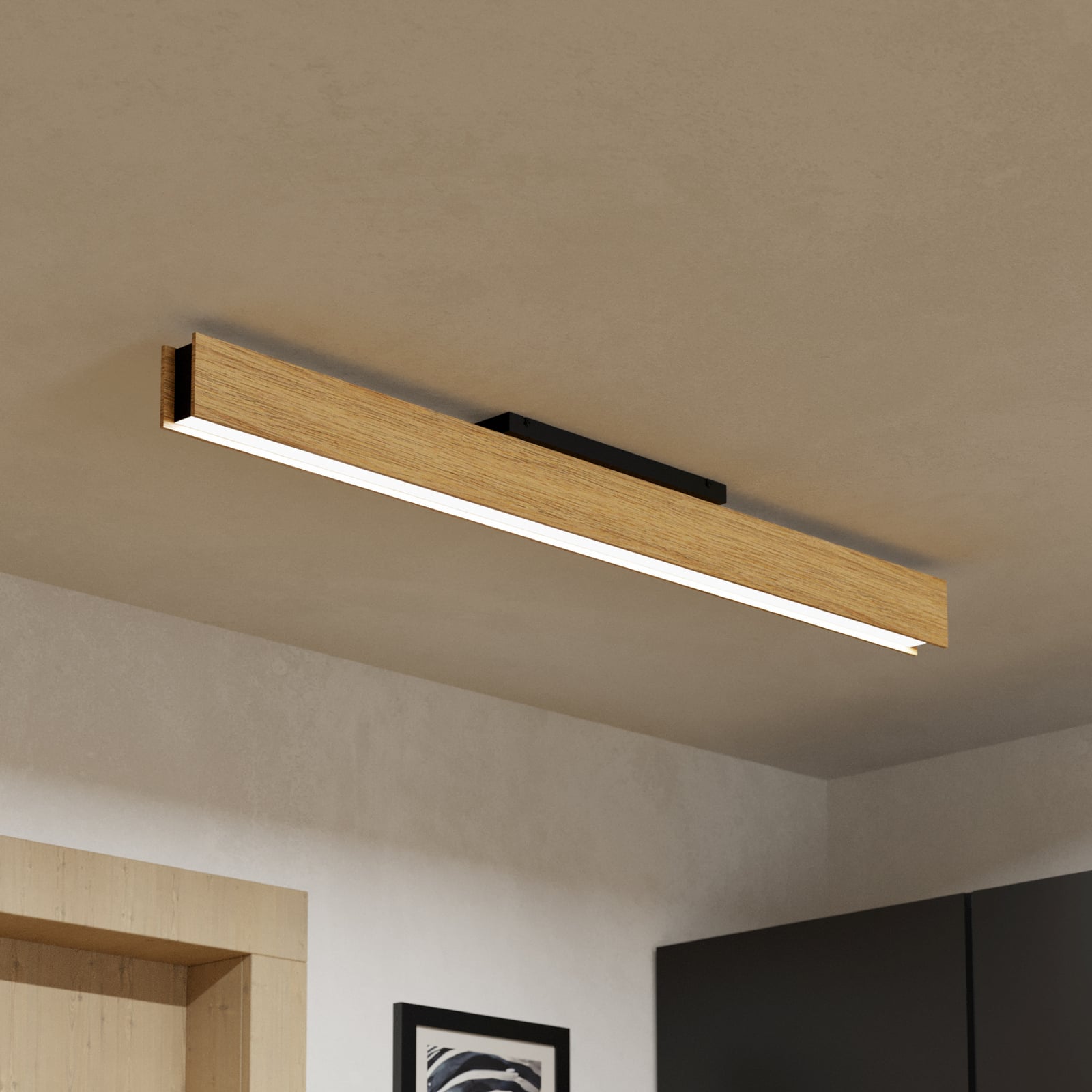 Smart LED taklampe Anchorena-Z tre RGB CCT fra forfra