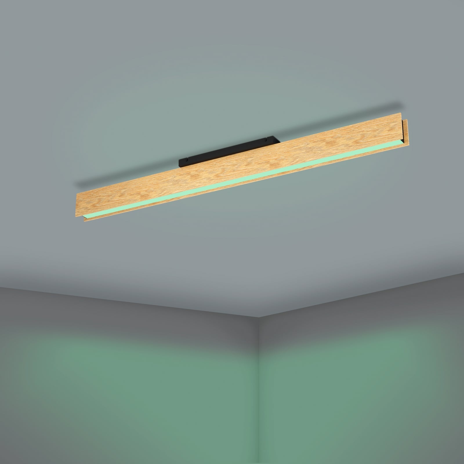 Smart LED taklampe Anchorena-Z tre RGB CCT nærbilde av LED-lys