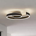 Smart LED-taklampe Andabaia-Z CCT dimbar svart 37W forfra