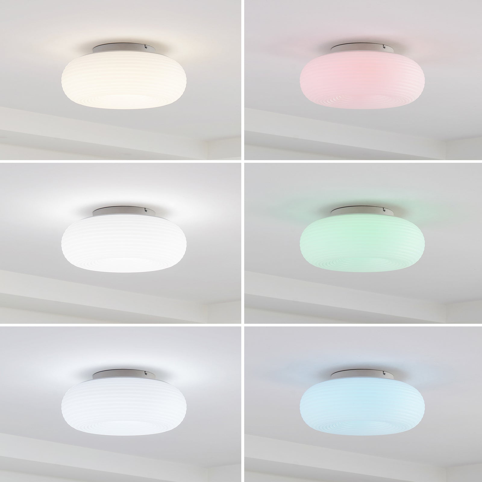 Smart LED taklampe Bolti RGBW CCT dimbar hvit med stemmestyring