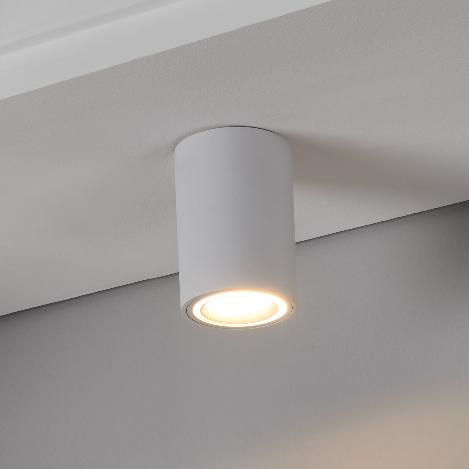 Smart LED taklampe Carosso-Z Zigbee CCT RGB dimbar hvit forfra