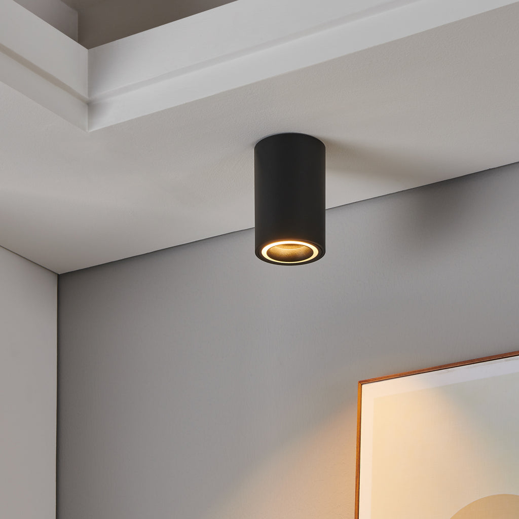 Smart LED taklampe Carosso-Z Zigbee CCT RGB dimbar svart bakside