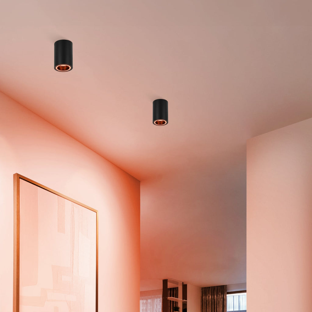 Smart LED taklampe Carosso-Z Zigbee CCT RGB dimbar svart - EGLO