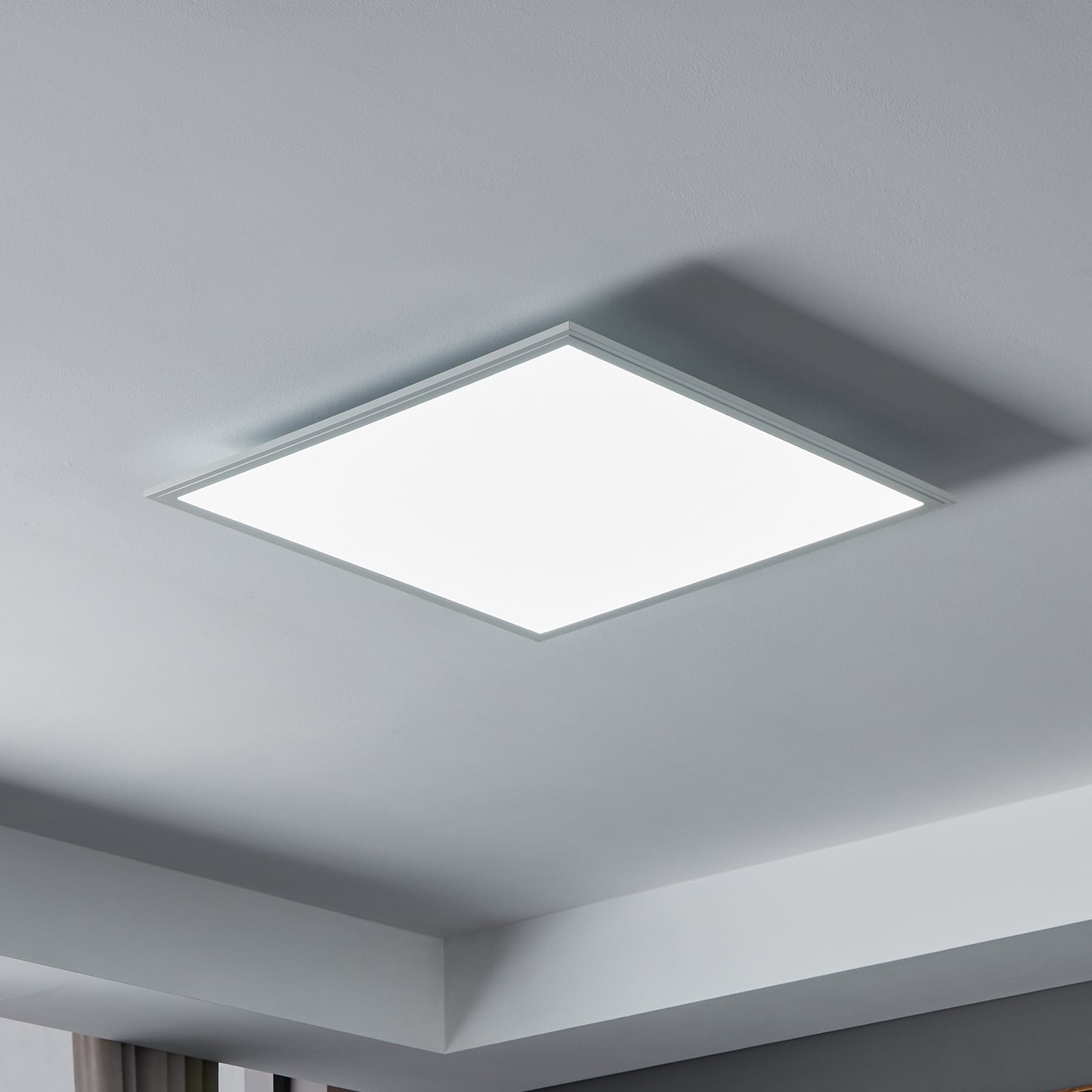 Smart LED taklampe CCT dimbar hvit 59,5x59,5 cm 33W - EGLO connect forfra