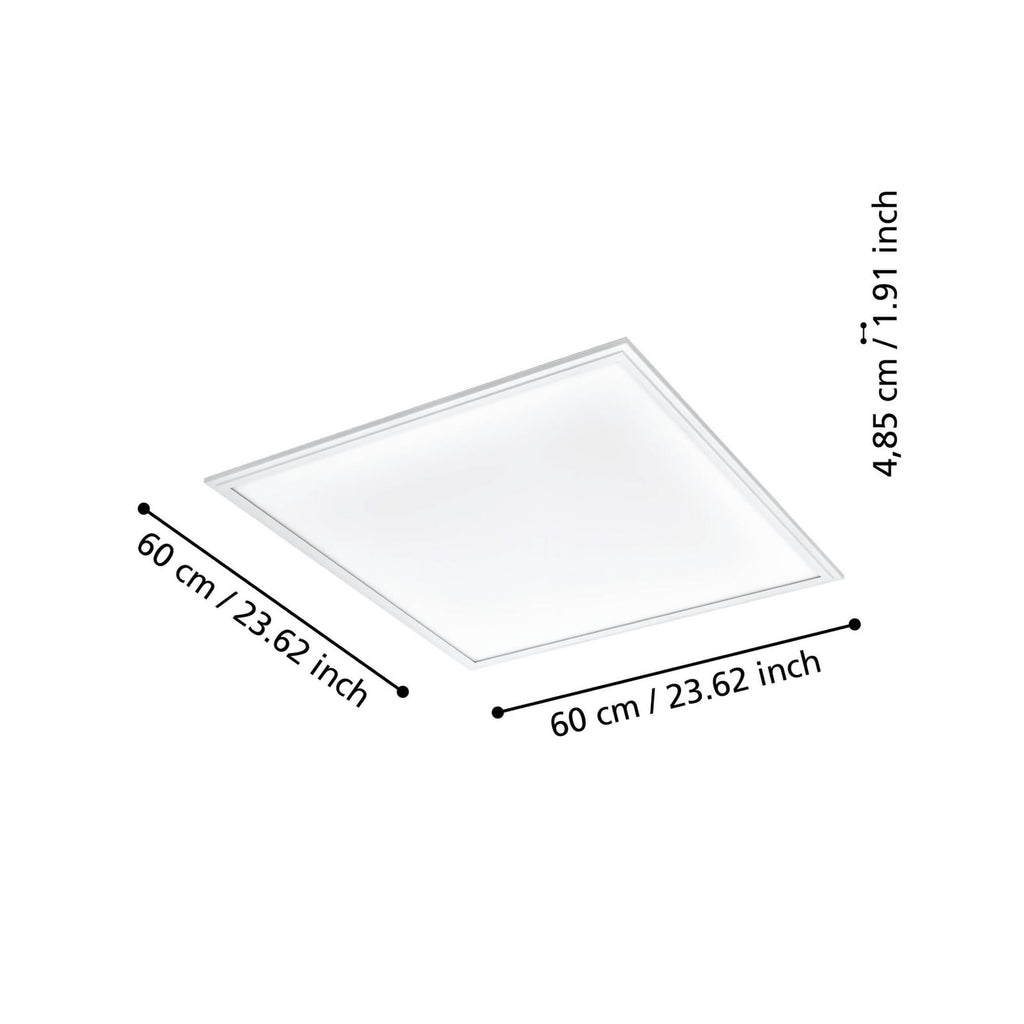Detalj av Smart LED taklampe CCT dimbar hvit 59,5x59,5 cm 33W - EGLO connect
