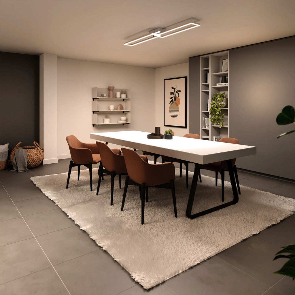 Smart LED taklampe Ciso RGB CCT svart 110 cm 24W detalj
