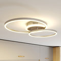 Smart LED taklampe Edica dimbar CCT 58 cm nikkel WiFi forfra