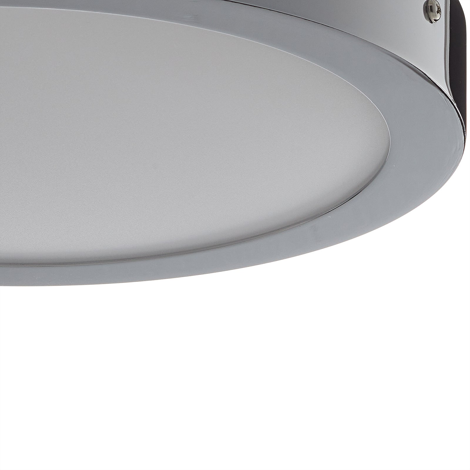 Smart LED taklampe Fueva-C rund dimbar CCT RGB krom fjernkontroll tilbehør