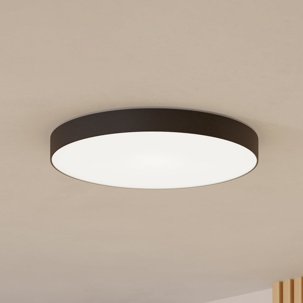 Smart LED-taklampe Gallizzi-Z svart Ø69 cm forfra