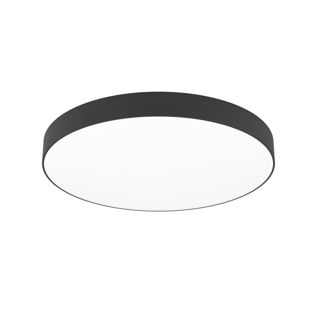 Smart LED-taklampe Gallizzi-Z svart Ø69 cm montert i rom