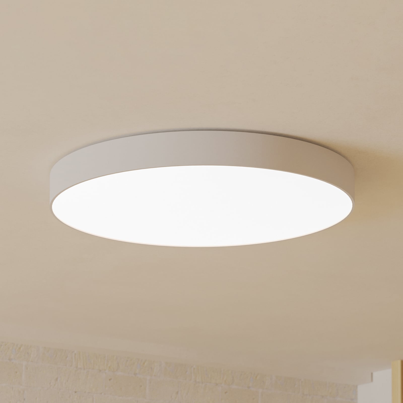 Smart LED-taklampe Gallizzi-Z dimbar RGB CCT Ø69 cm hvit forfra