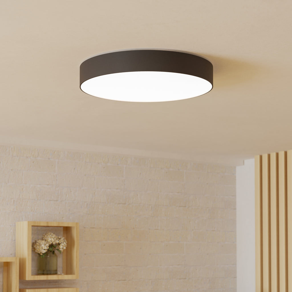 Smart LED taklampe Gallizzi-Z dimbar CCT RGB svart bakside