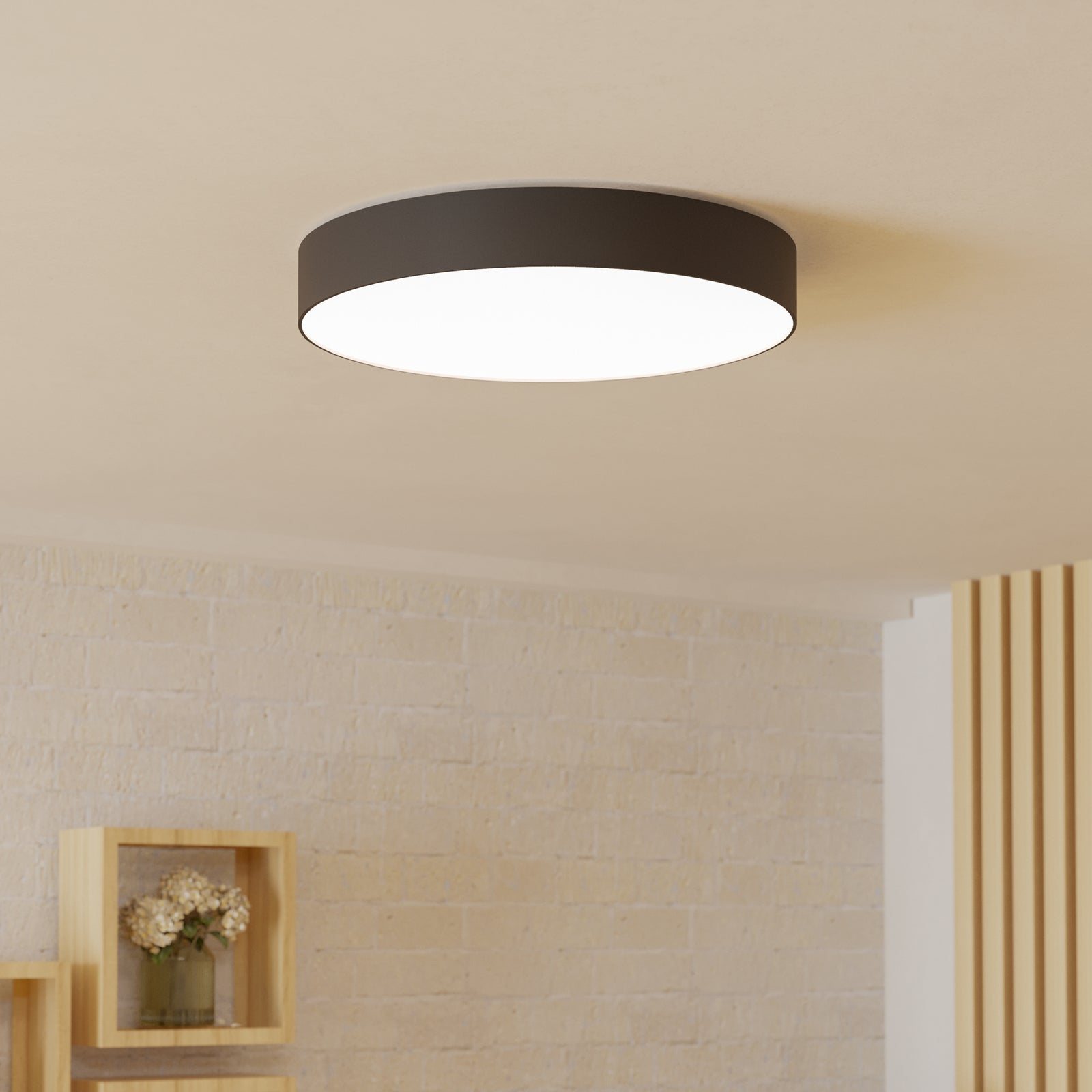 Smart LED taklampe Gallizzi-Z dimbar CCT RGB svart bakside
