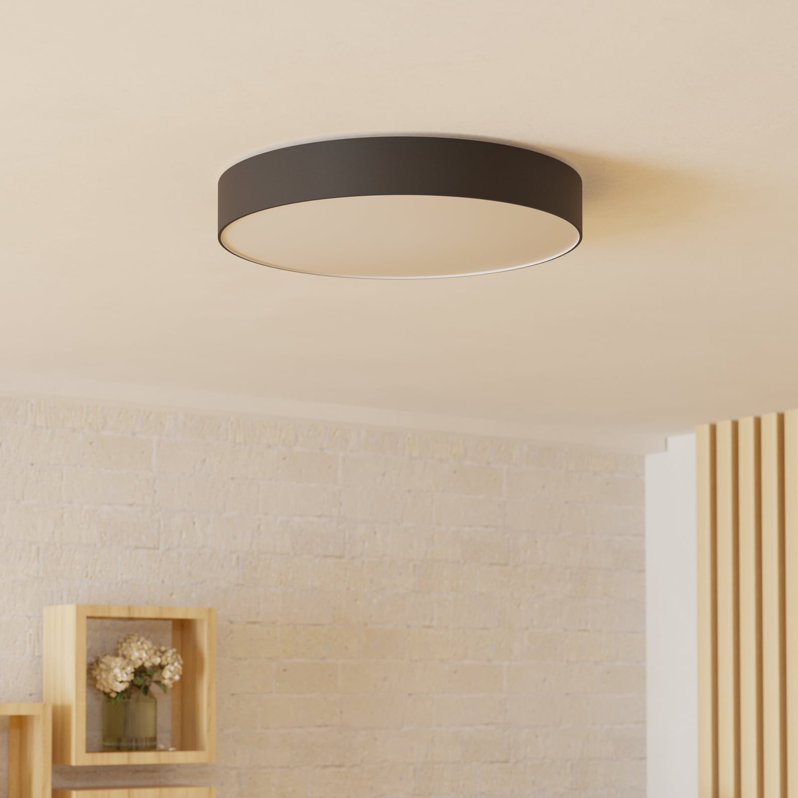 Smart LED taklampe Gallizzi-Z dimbar CCT RGB svart detalj