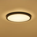Smart LED taklampe HALO Ø30 cm svart dimbar forfra
