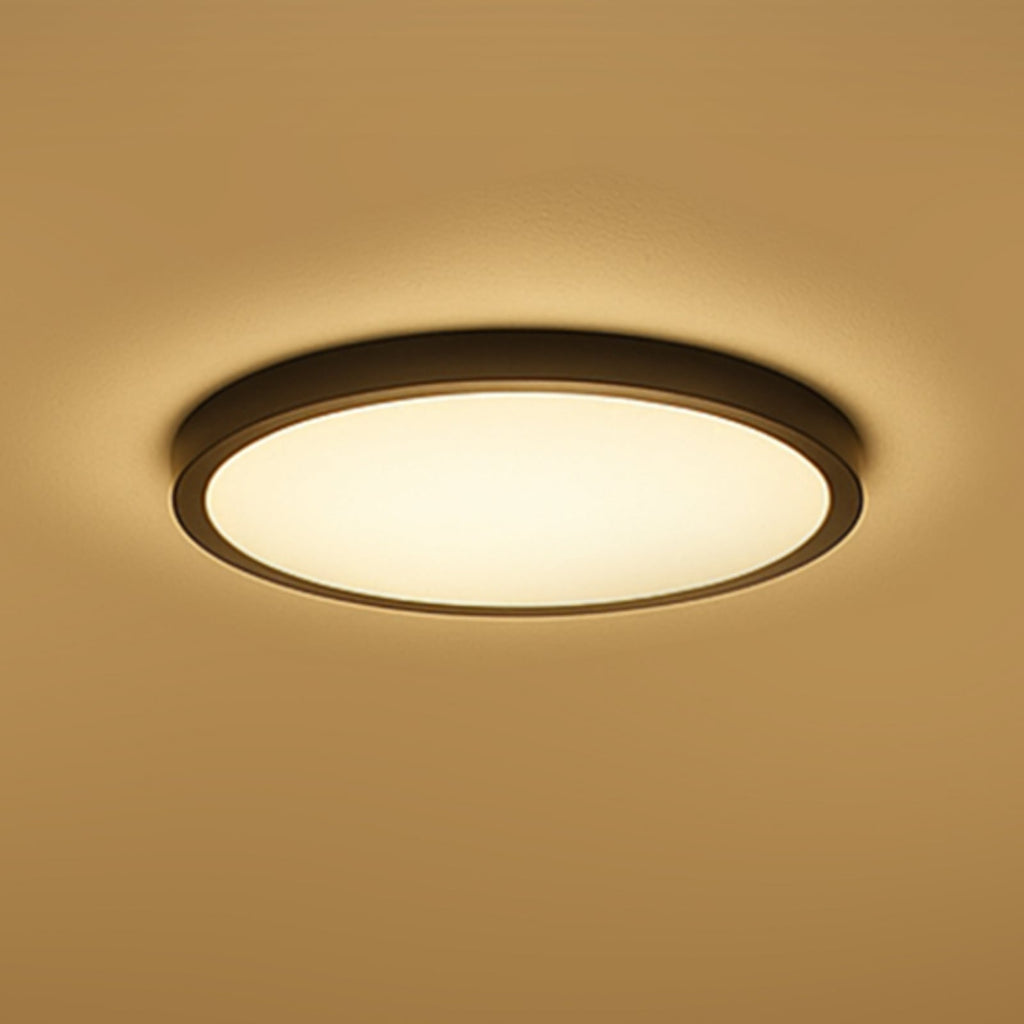Smart LED taklampe HALO Ø30 cm svart dimbar forfra
