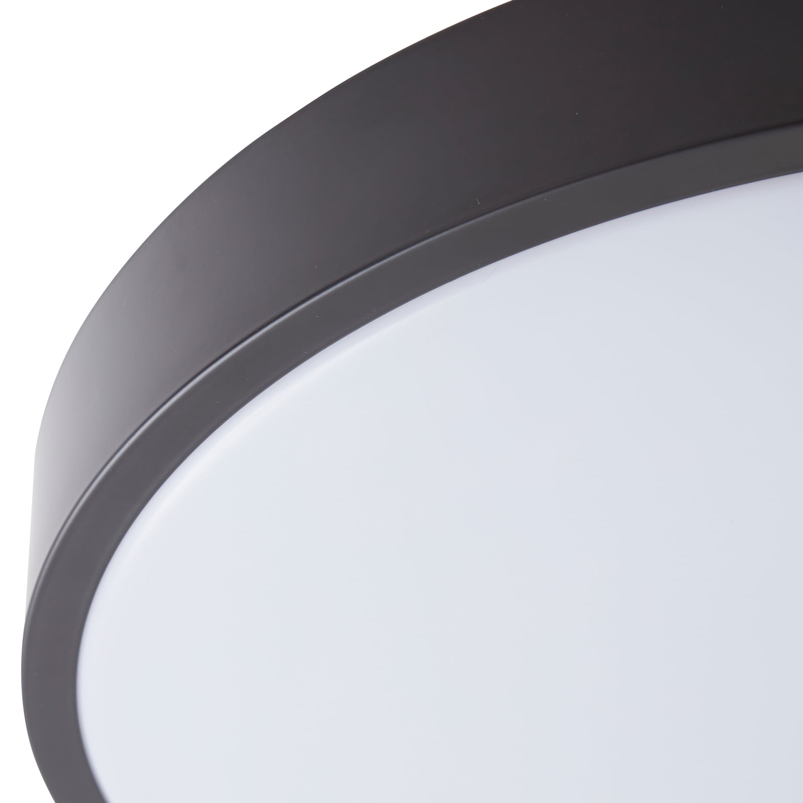 Smart LED-taklampe Innes svart Ø38 cm nærbilde av lys