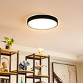 Smart LED-taklampe Innes svart RGB CCT dimbar forfra