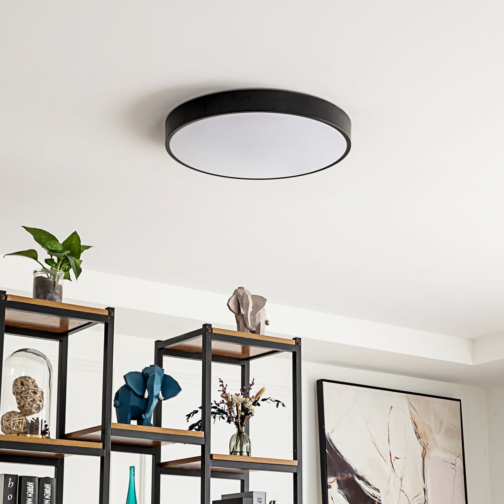 Smart LED-taklampe Innes svart RGB CCT dimbar bakside