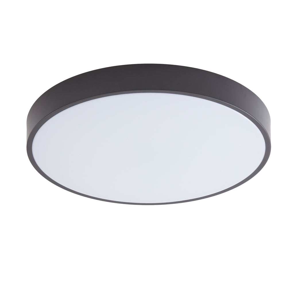 Nærbilde av Smart LED-taklampe Innes svart RGB CCT dimbar