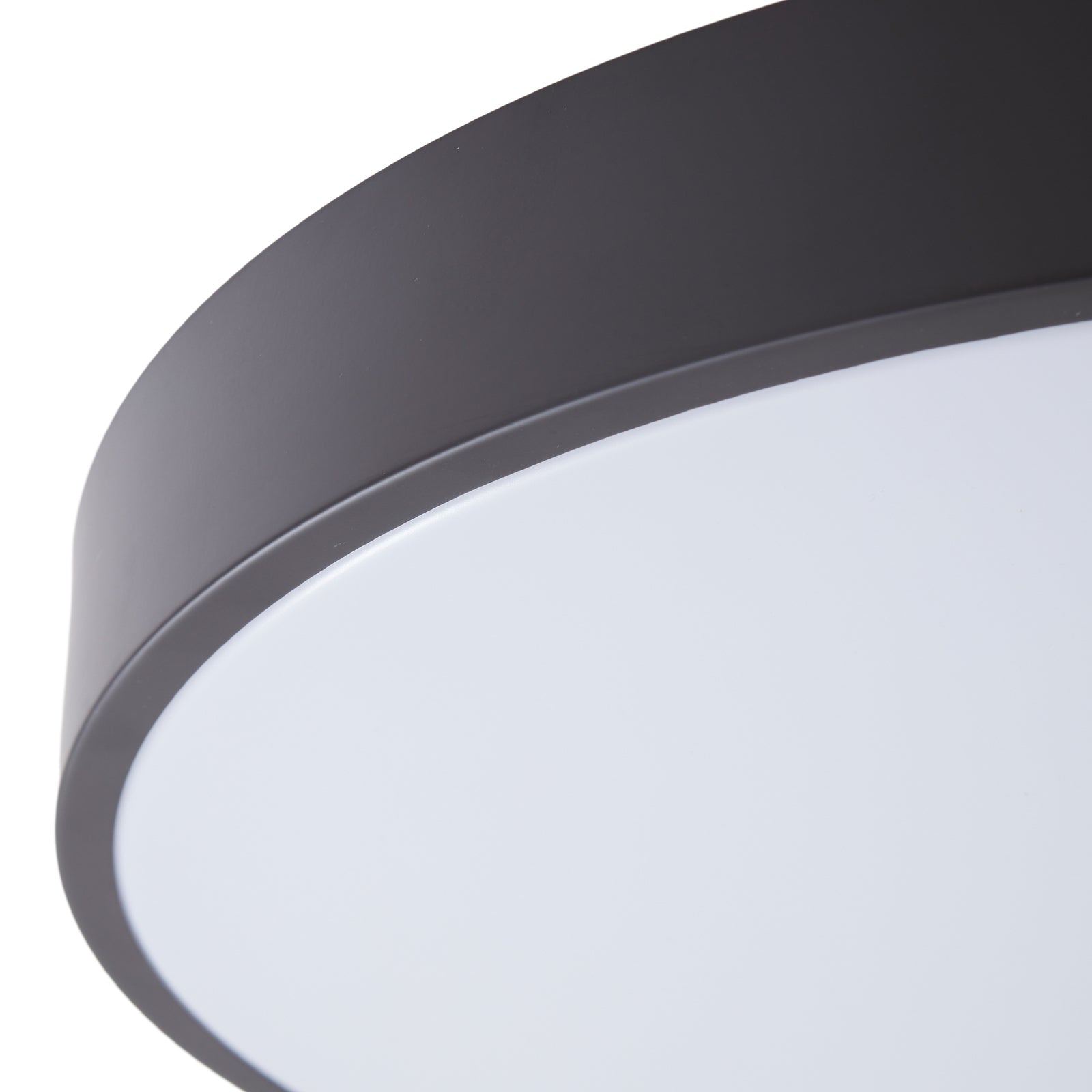 Smart LED-taklampe Innes svart RGB CCT dimbar montert i rom