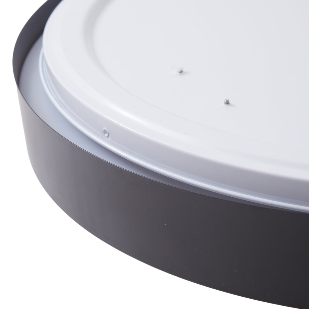 Smart LED-taklampe Innes svart RGB CCT dimbar sideprofil