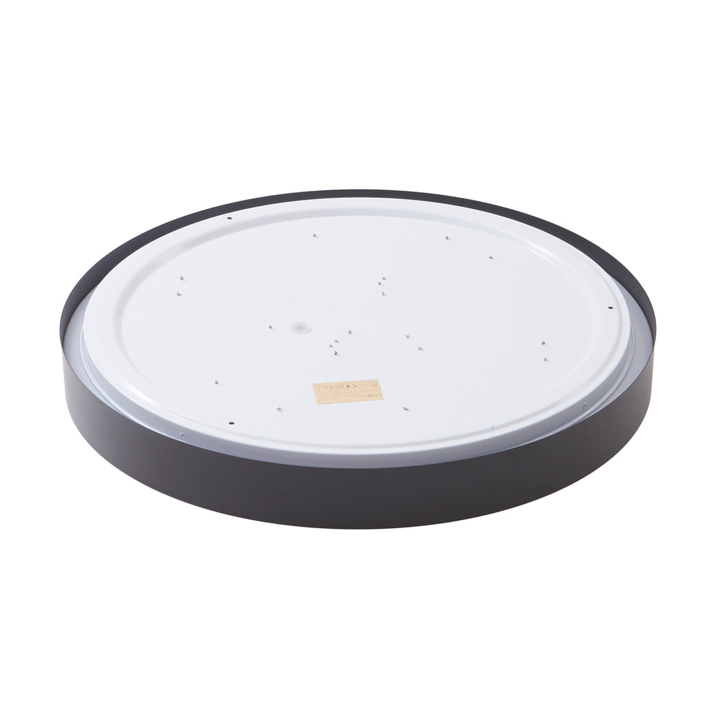 Smart LED-taklampe Innes svart RGB CCT dimbar med lys
